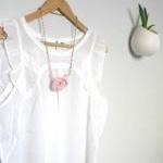 Bonds, crochet knot necklac..