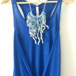 Crochet fringes necklace. P..