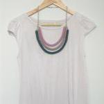 Orbits, crochet bib necklac..