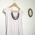 Orbits, crochet bib necklac..