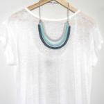 Orbits, crochet bib necklac..