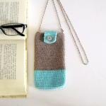 Crochet eyeglass case, phon..