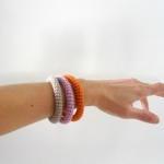 Orbits, crochet bracelet in..