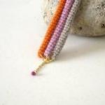 Orbits, crochet bracelet in..