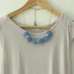 Three crochet bows necklace..