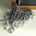 Crochet fringes necklace. S..